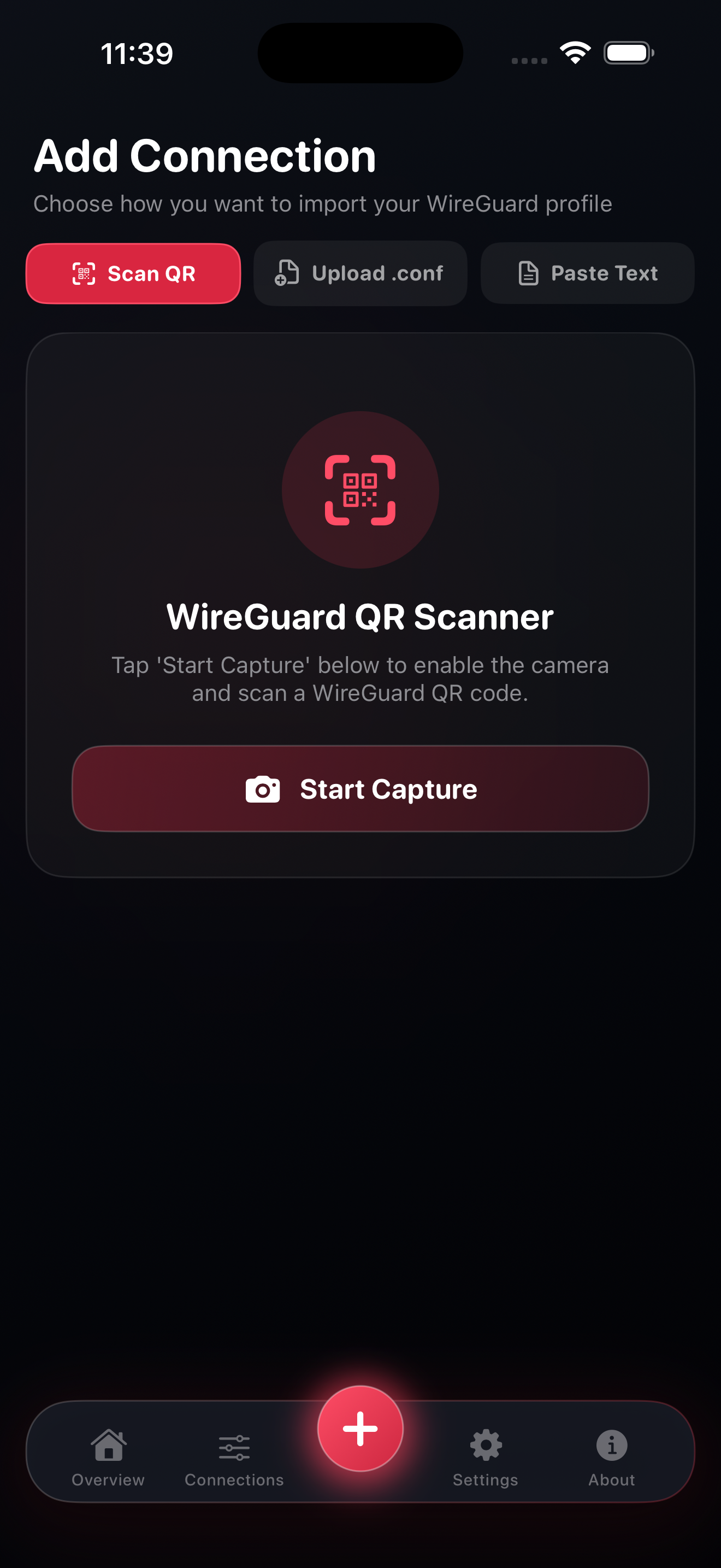 WireGuard iOS QR Scanner